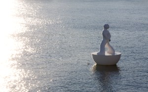 (The thoughtful statue floating in Barcelona's docks that I use as the header image for this blog)